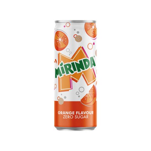 Mirinda orange zero canned - 330ml