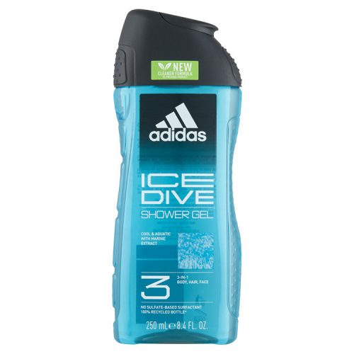 Adidas Men's Shower Gel Ice Dive - 250ml