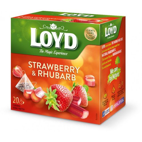 Loyd pyramid tea strawberry-rhubarb - 40g