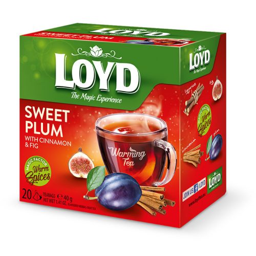 Tea Loyd pyramid HOT plum-fig-cinnamon - 40g