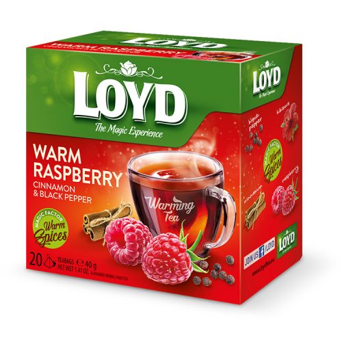 Loyd pyramid HOT tea raspberry-pepper-cinnamon - 40g