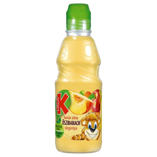 Kubu apple-peach flavor soft drink - 300ml