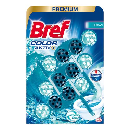 Bref Color Aktiv Toilet Refresher Torquoise Ocean - 3x50g